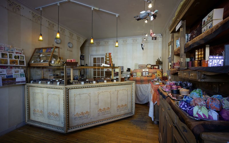 Photo showing a wide perspective of the Belgian Chocolate Shop Interior, Toronto.