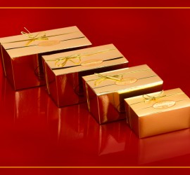 Photo of four boxes for chocolates